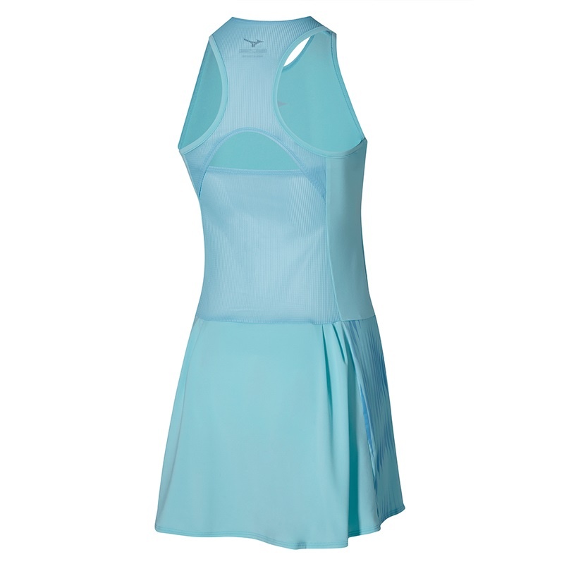 Turquoise Women's Mizuno Printed Dress Dress | RKM195634