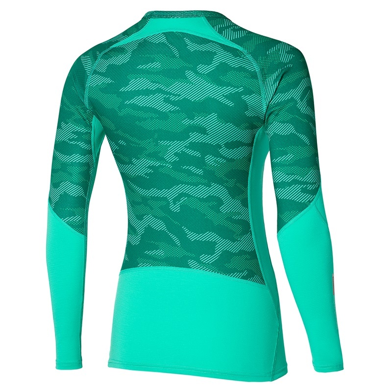 Turquoise Women's Mizuno Virtual Body G3 Crew Tops | KRZ102984