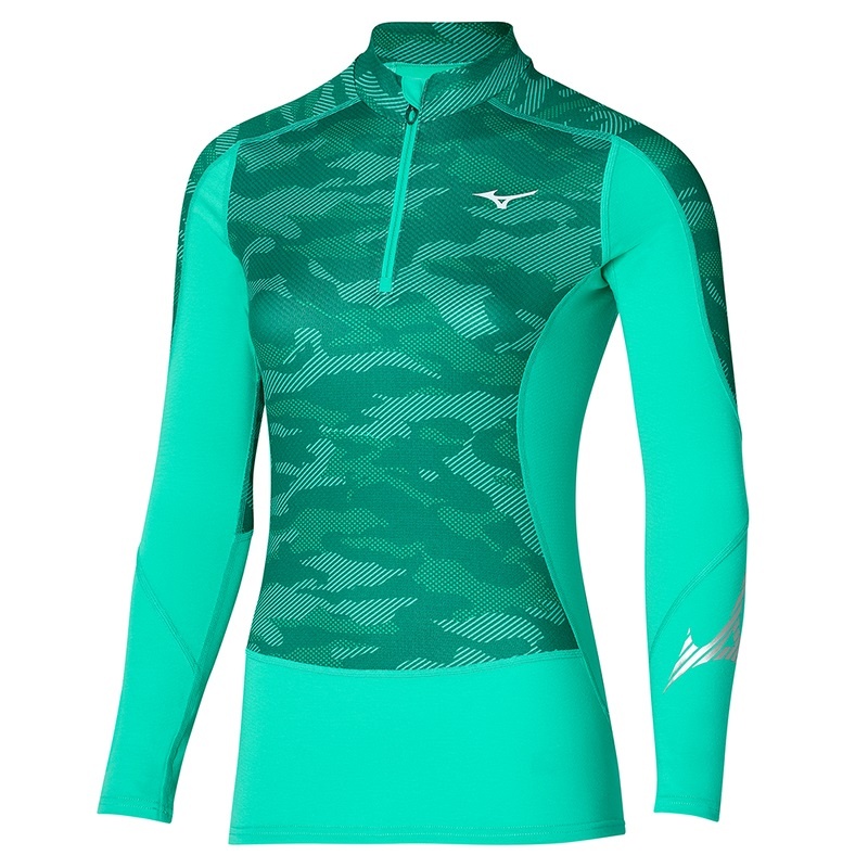 Turquoise Women\'s Mizuno Virtual Body G3 H/Z Tops | TNC367052