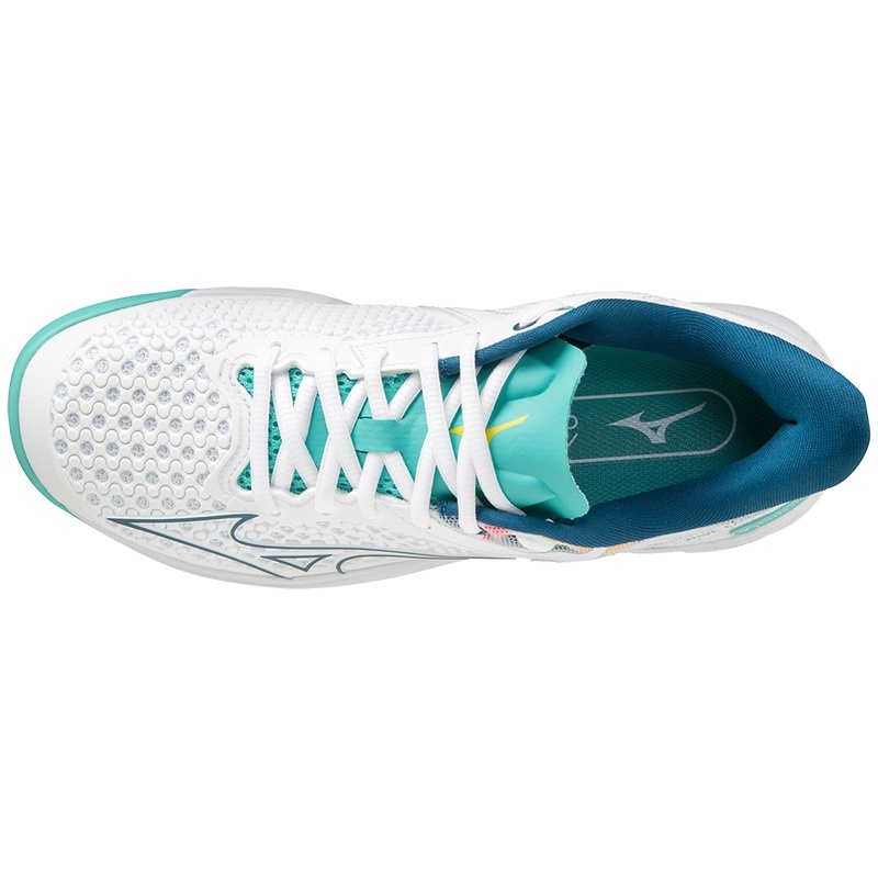 Turquoise Women's Mizuno Wave Exceed Tour 5 CC Tennis Shoes | MSX385427