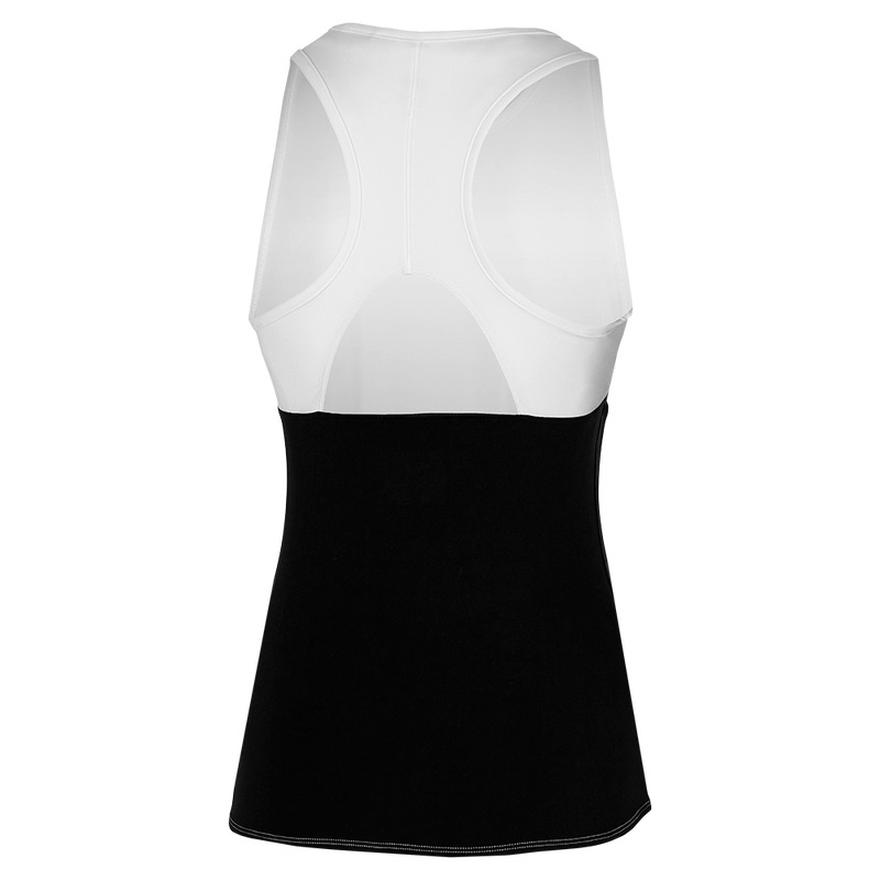 White Black Women's Mizuno Printed Tanks | ETJ751309