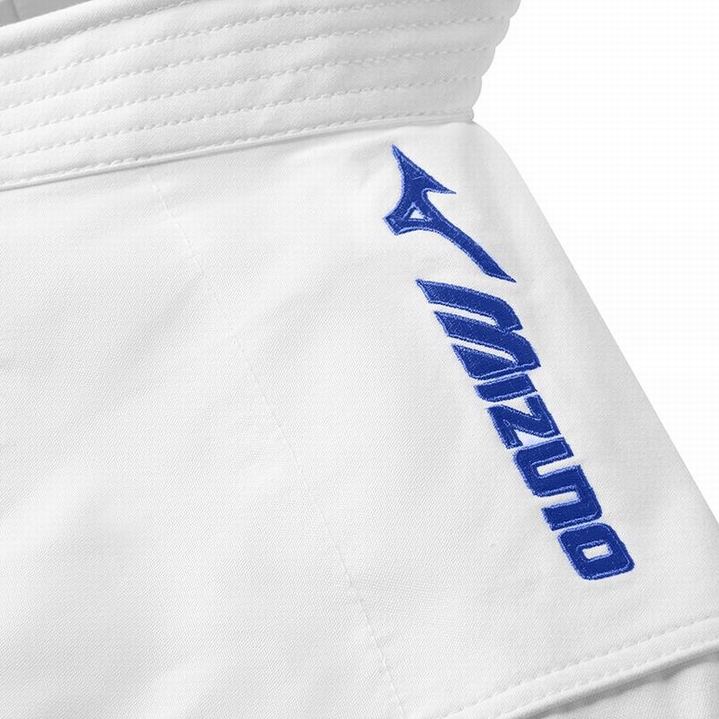 White Blue Men's Mizuno Kime Embroidery Karategis | NAG612478