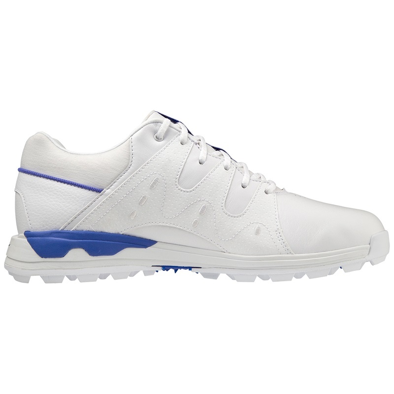 White Blue Men's Mizuno Wave Hazard Pro Golf Shoes | NMH836054