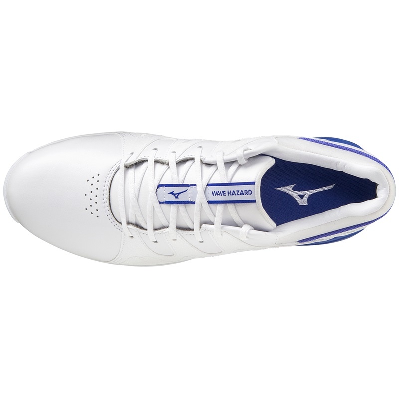 White Blue Men's Mizuno Wave Hazard Pro Golf Shoes | NMH836054