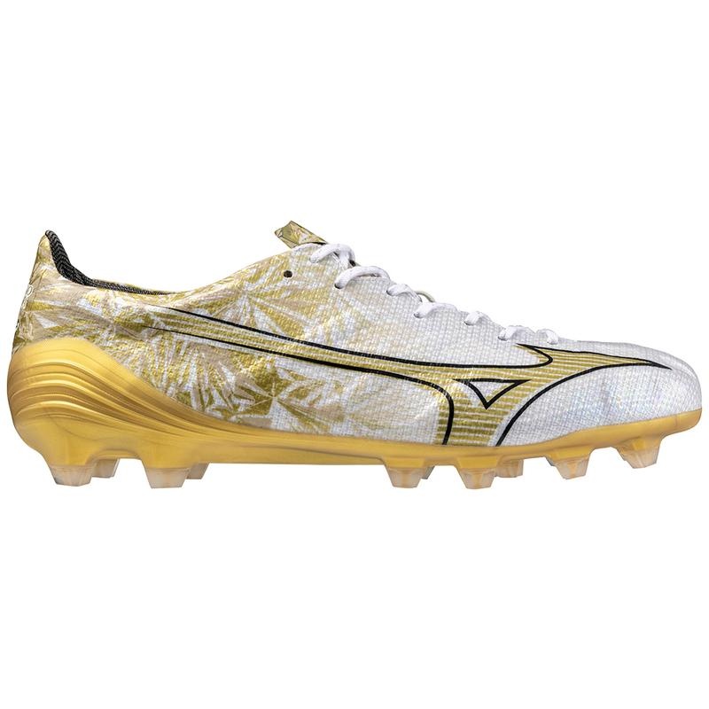 White Gold Men's Mizuno Alpha Japan Football Boots | FTW584106