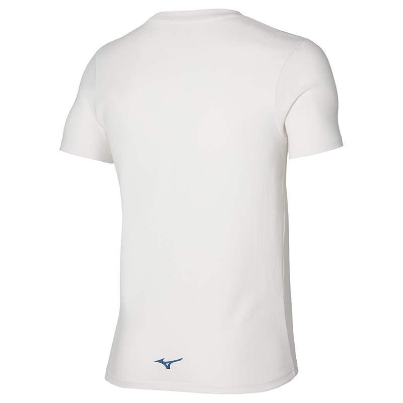 White Men's Mizuno Athletics Mizuno Tee T Shirts | HVF149802