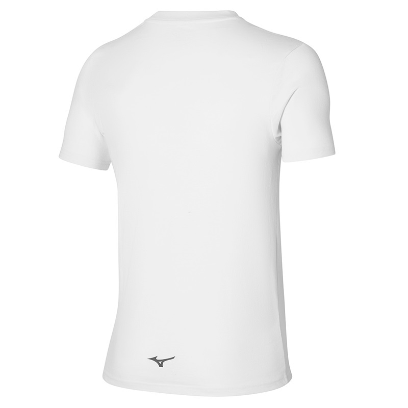 White Men's Mizuno Athletics RB Tee T Shirts | ZUW041627