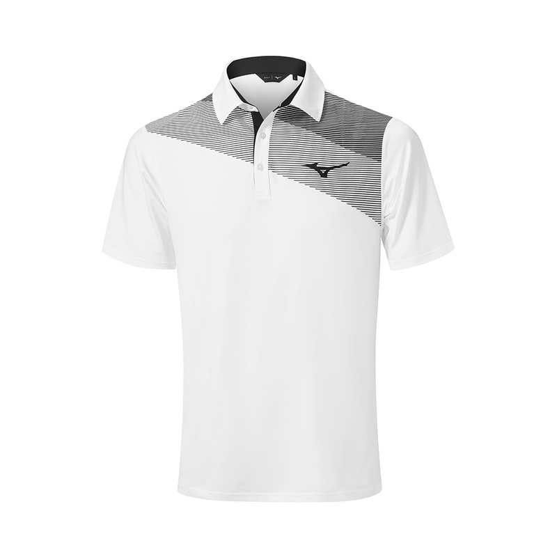 White Men\'s Mizuno Elite Fade Polo | KAC427809