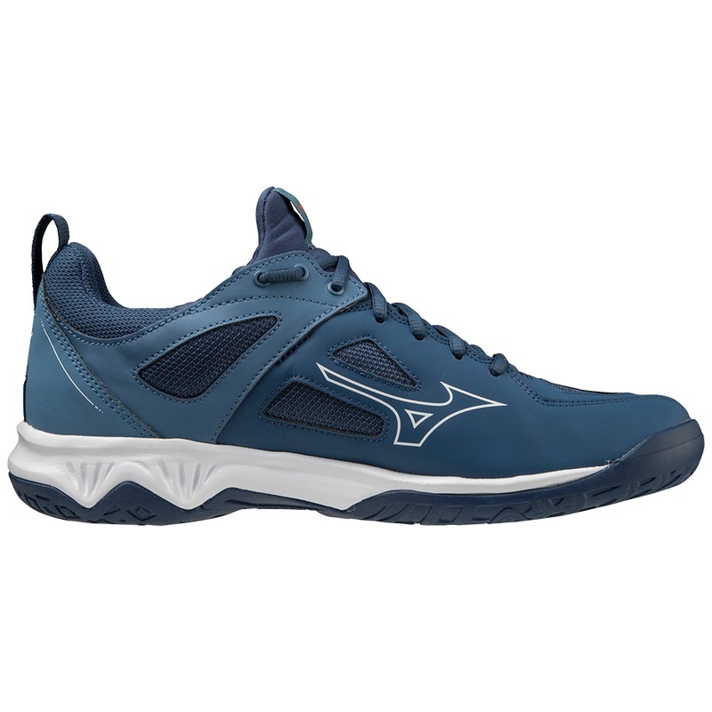 White Men's Mizuno Ghost Shadow Handball Shoes | BZT380491