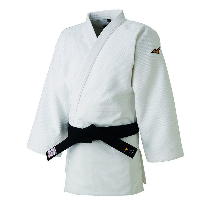 White Men\'s Mizuno IJF JPN Jacket Ju-jitsu Gis | EJQ058216