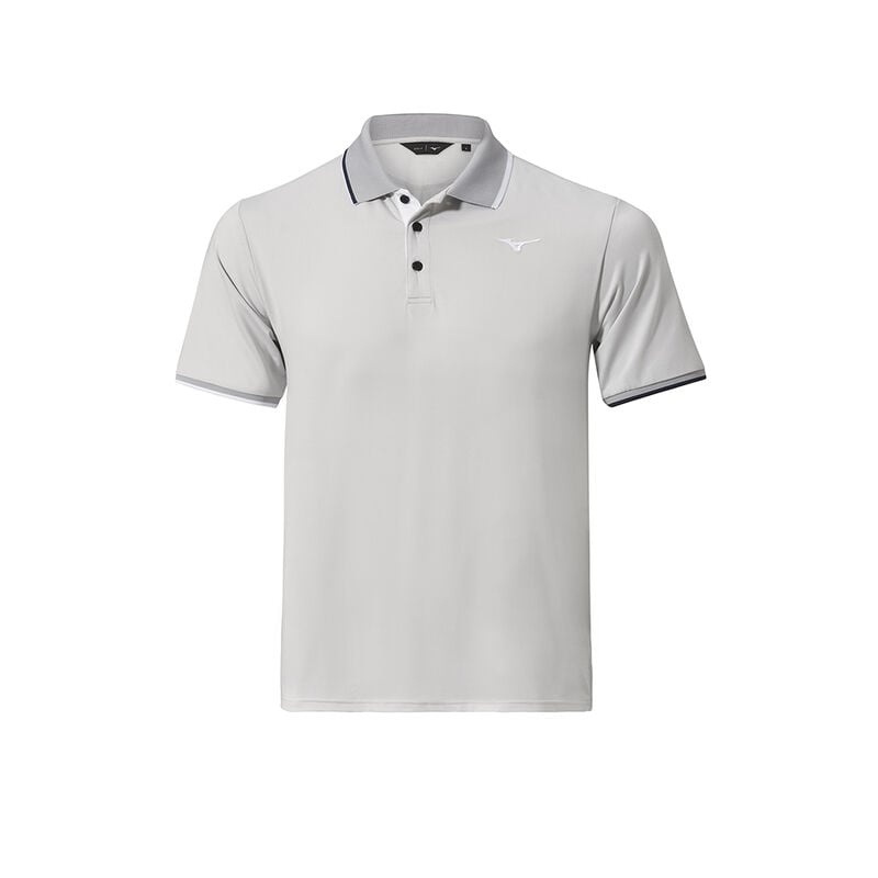 White Men\'s Mizuno QD Comp Plus Polo | BAS385629