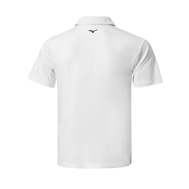 White Men's Mizuno QD Elite Stripe Polo | UMK604125