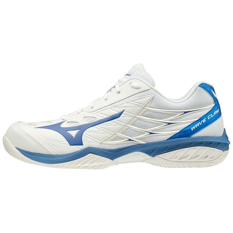 White Men\'s Mizuno Wave Claw Badminton Shoes | VOP259618