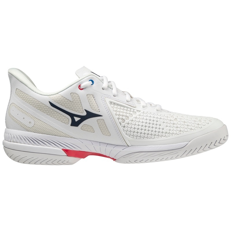 White Men's Mizuno Wave Exceed Tour 5 AC Tennis Shoes | XRY590128