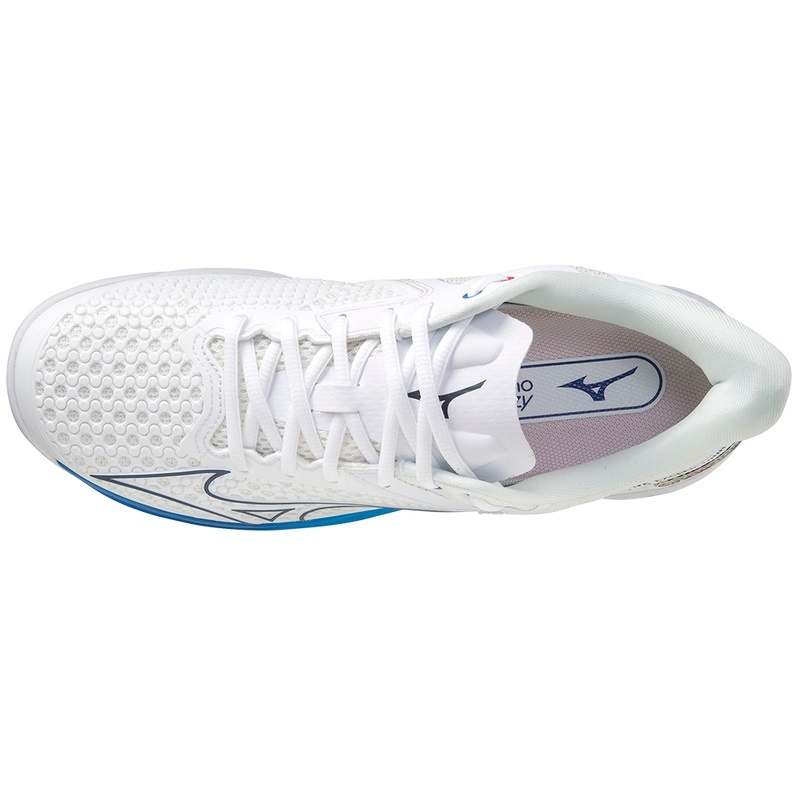 White Men's Mizuno Wave Exceed Tour 5 AC Tennis Shoes | XRY590128