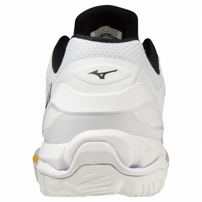 White Men's Mizuno Wave Stealth V Handball Shoes | LYQ365471