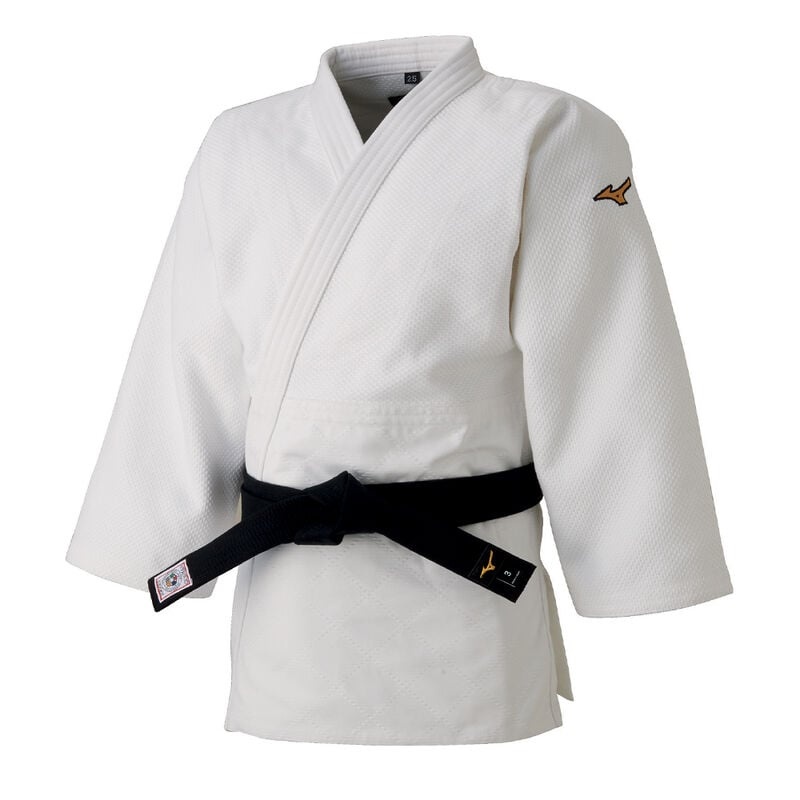 White Men\'s Mizuno Yusho Best IJF Jacket Ju-jitsu Gis | YVS872653