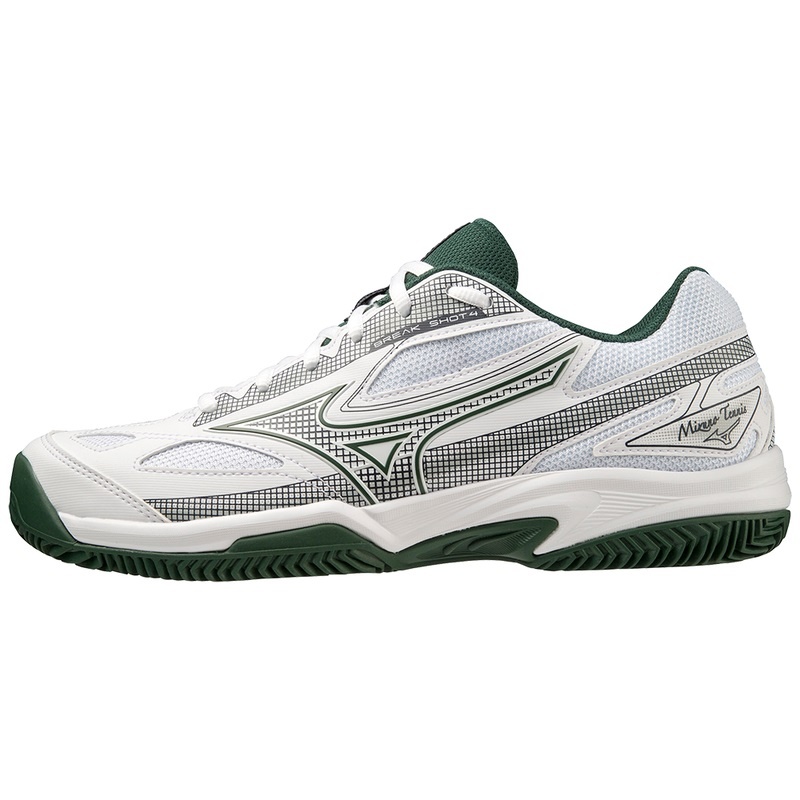 White Women\'s Mizuno Break Shot 4 CC Tennis Shoes | FXN570382