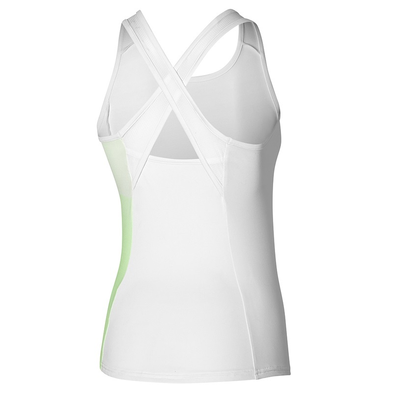 White Women's Mizuno Release Printed Tanks | BZC723491