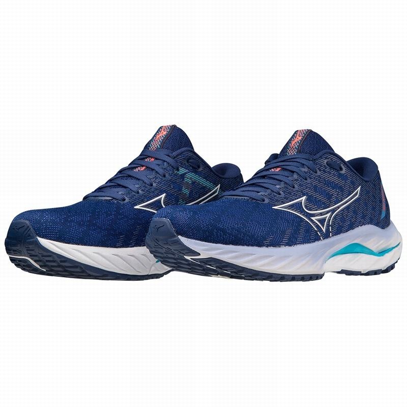 White Women's Mizuno Wave Inspire 19 Running Shoes | OKZ102954