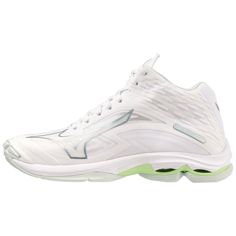 White Women\'s Mizuno Wave Lightning Z7 Mid Volleyball Shoes | FTG135840