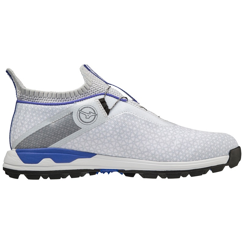 White / Blue Men's Mizuno Wave Hazard BOA Golf Shoes | SLK912638