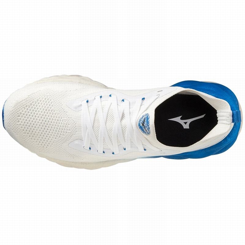 White / Blue Men's Mizuno Wave Neo Ultra Running Shoes | PVF697542