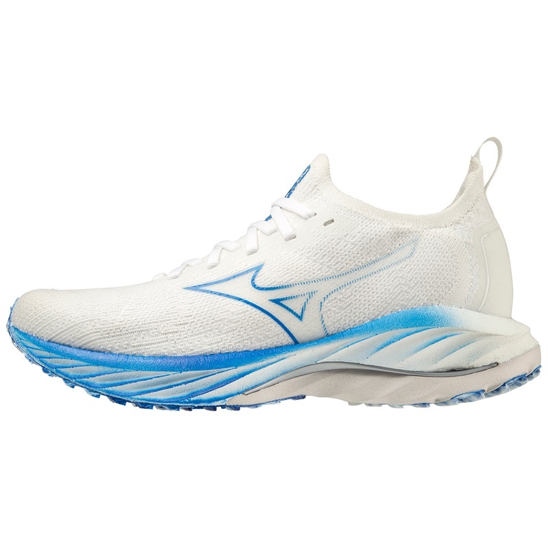 White / Blue Women\'s Mizuno Wave Neo Wind Running Shoes | BHK382591