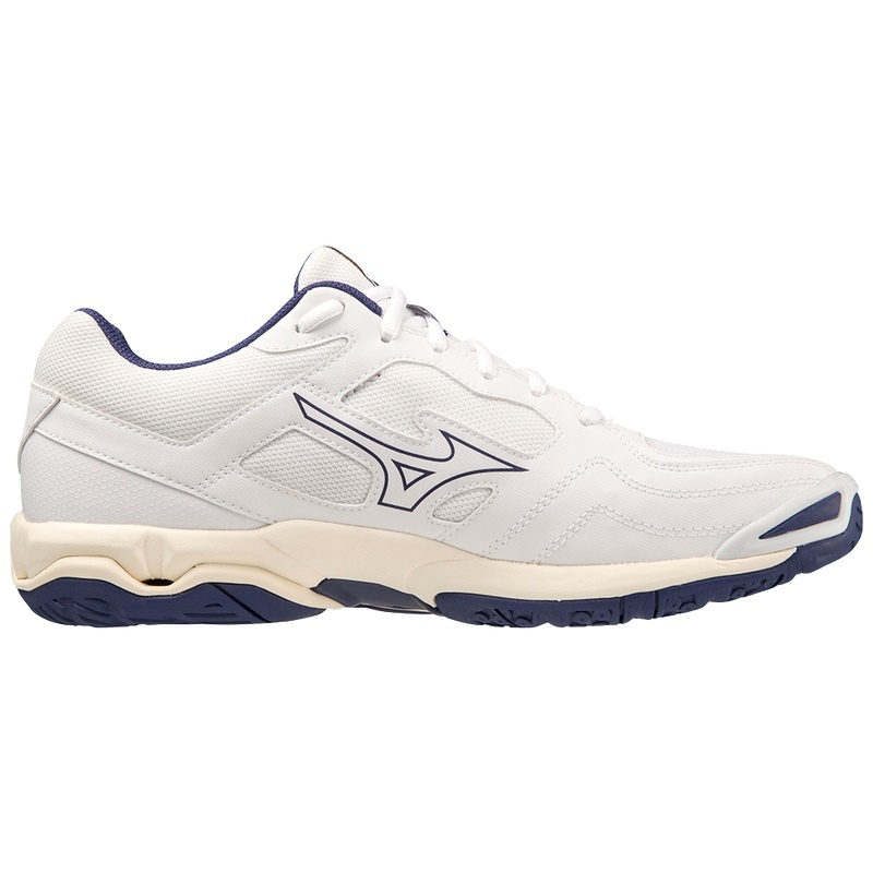 White / Gold Men's Mizuno Wave Phantom 3 Handball Shoes | JSZ738251