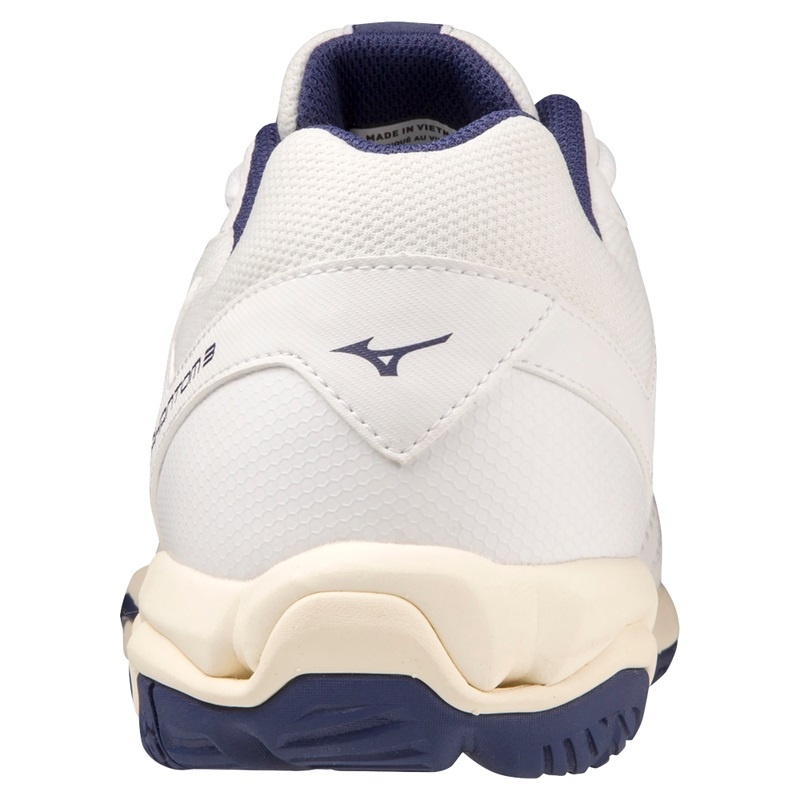 White / Gold Men's Mizuno Wave Phantom 3 Handball Shoes | JSZ738251