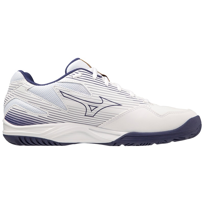 White / Gold Women's Mizuno Cyclone Speed 4 Volleyball Shoes | ADM527386