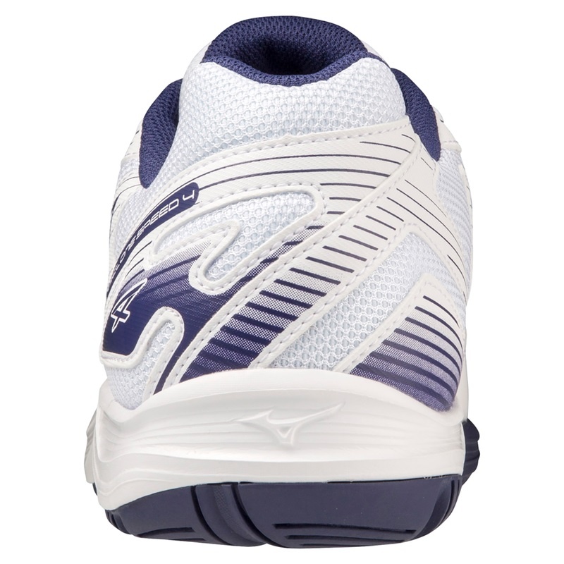 White / Gold Women's Mizuno Cyclone Speed 4 Volleyball Shoes | ADM527386