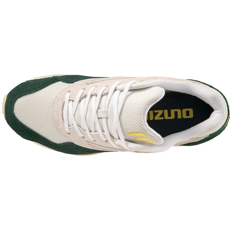 White / Green Men's Mizuno Contender S Sneakers | TQL234106