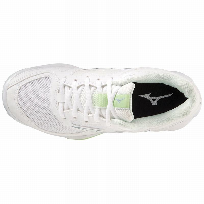 White / Green Women's Mizuno Wave Phantom 3 Handball Shoes | WKH512473