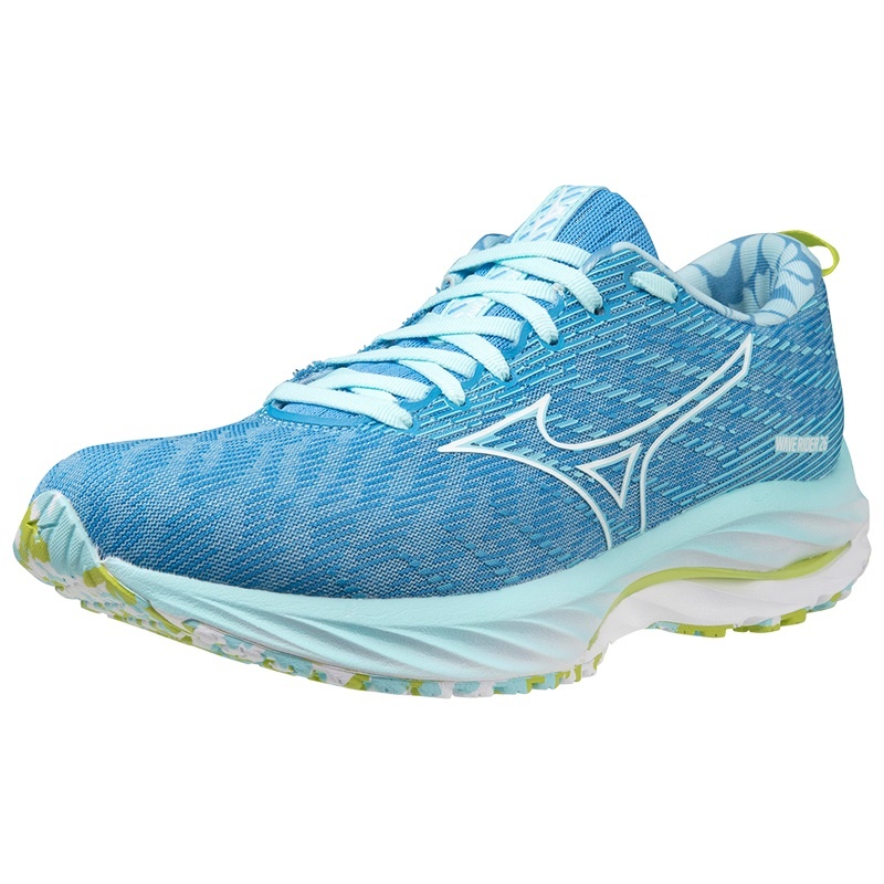 White / Green Women's Mizuno Wave Rider 26 Roxy Running Shoes | OGF619024