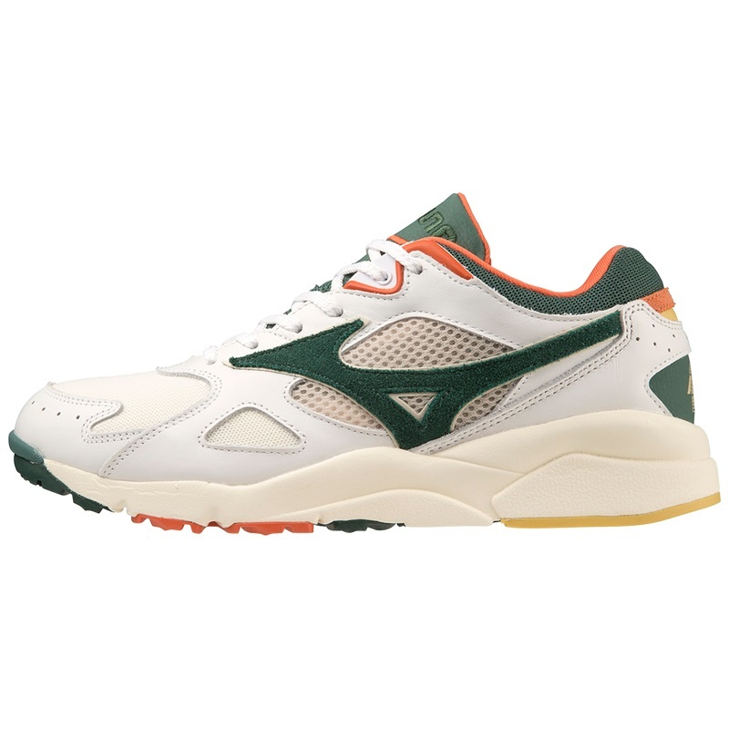 White / Green / Orange Men\'s Mizuno Sky Medal Sneakers | DAB209516