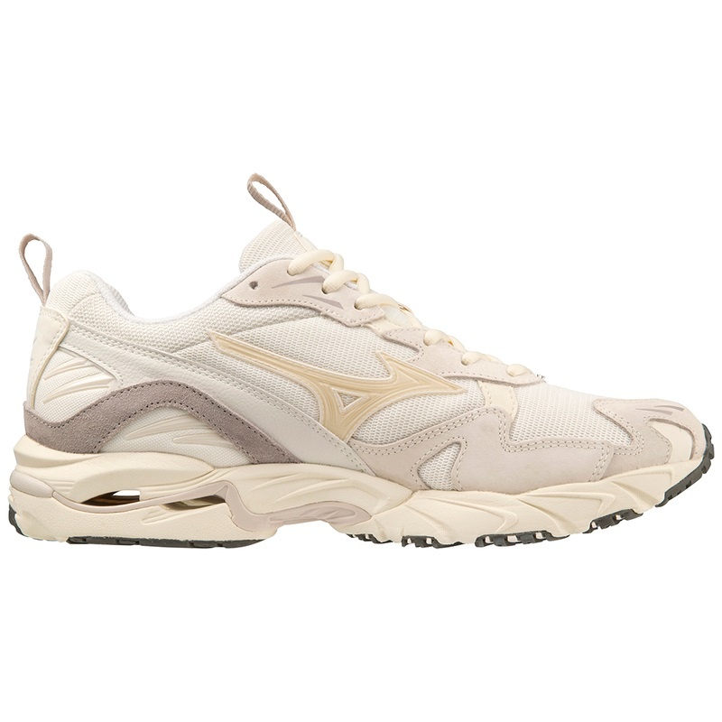 White / Grey Men's Mizuno Wave Rider 10 Premium Sneakers | CDP497862