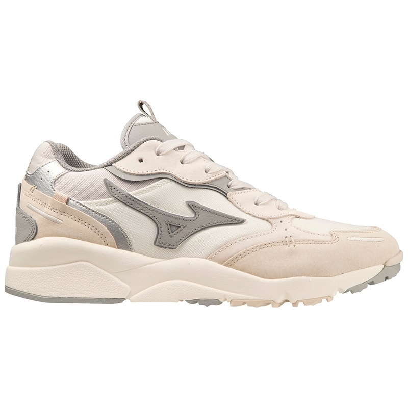 White / Grey / Brown Men's Mizuno Sky Medal Beta Sneakers | WRM457096