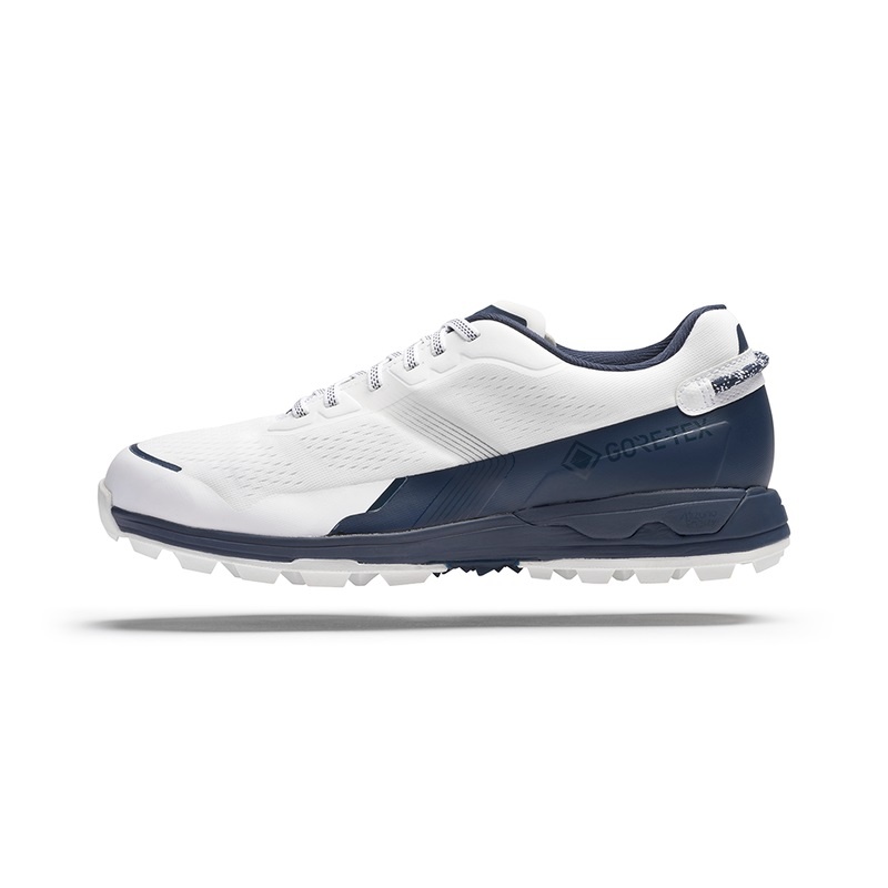 White / Navy Men\'s Mizuno Mzen Golf Shoes | GNC967438