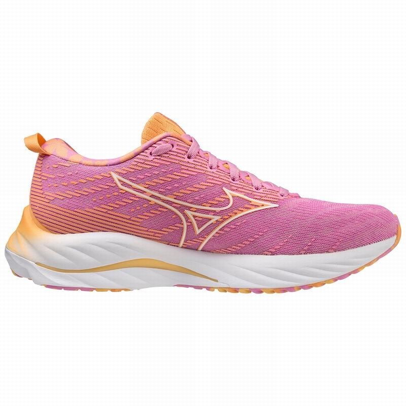 White / Orange Women's Mizuno Wave Rider 26 Roxy Running Shoes | XRN732065