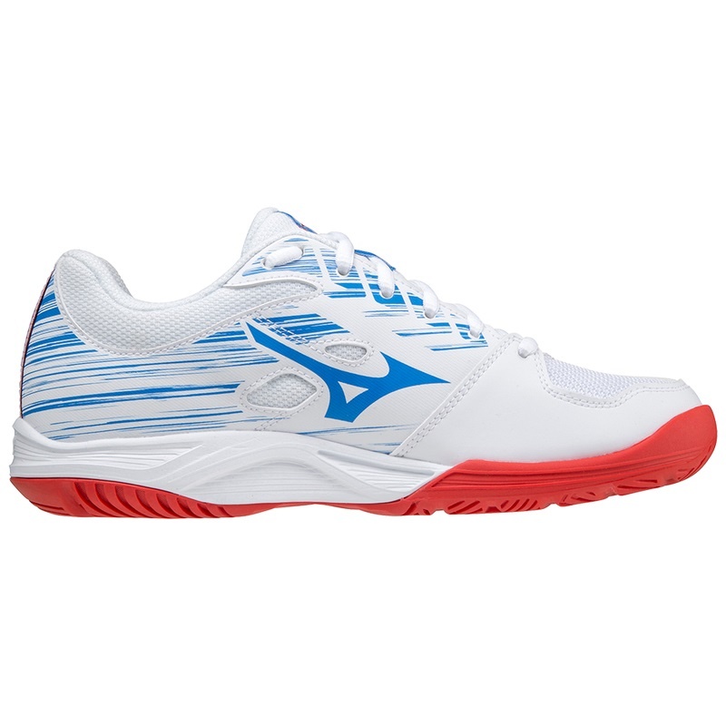 White / Red Men's Mizuno Stealth Star Volleyball Shoes | ULY208764