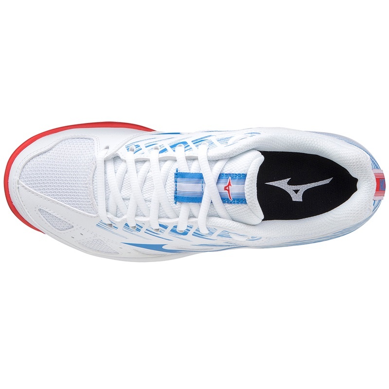 White / Red Men's Mizuno Stealth Star Volleyball Shoes | ULY208764