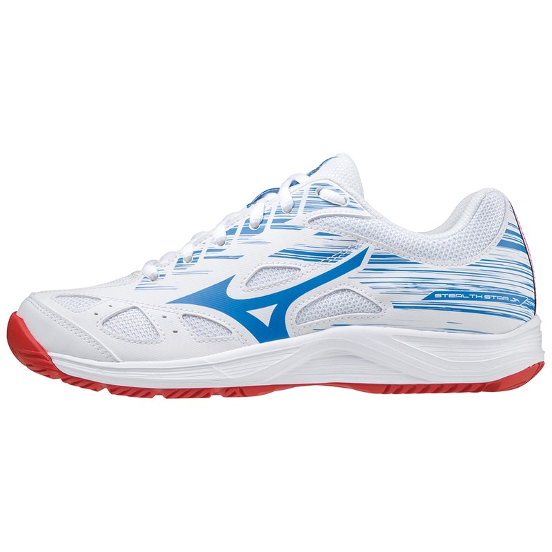 White / Red Men\'s Mizuno Stealth Star Volleyball Shoes | ULY208764