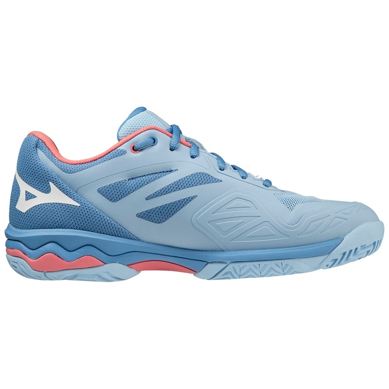 White / Rose Women's Mizuno Wave Exceed Light AC Tennis Shoes | NIC452918