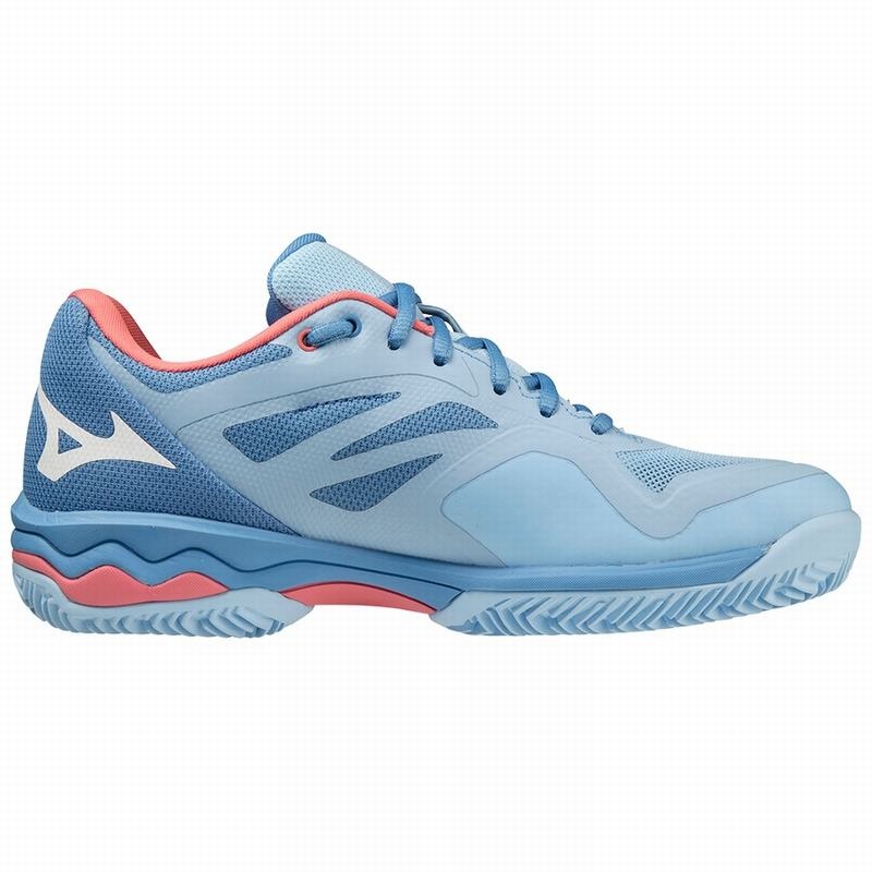 White / Rose Women's Mizuno Wave Exceed Light CC Tennis Shoes | BCP354079