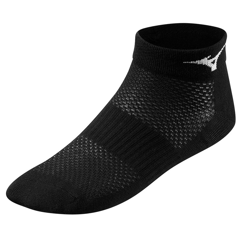 White / White / Black Men's Mizuno Training Mid 3P Socks | QNA791863