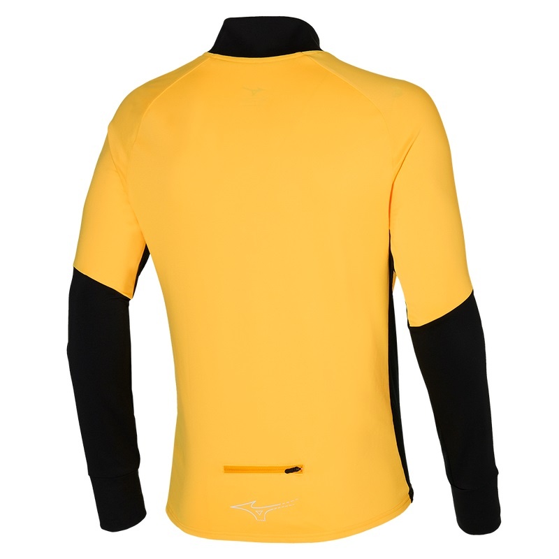 Yellow Men's Mizuno Warmalite HZ Tops | BXJ452701