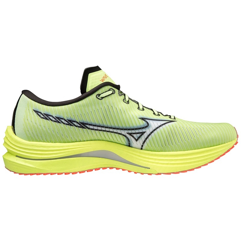 Yellow Men's Mizuno Wave Rebellion Running Shoes | SYF928671