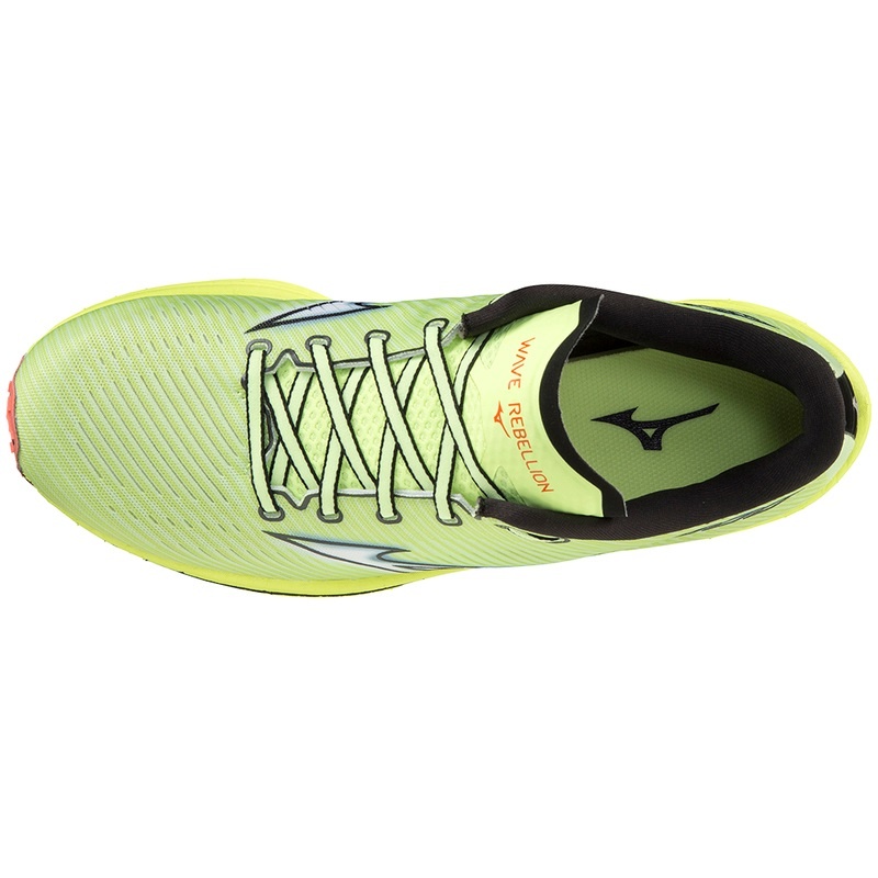 Yellow Men's Mizuno Wave Rebellion Running Shoes | SYF928671