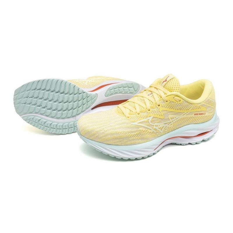 Yellow Women's Mizuno Wave Rider 27 Running Shoes | VAX630245